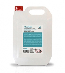 Alco-Aloe gel hidroalcohólico . Garrafa de 5 litros