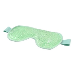 Antifaz reutilizable Frío/ Calor con perlas de gel premium. Color verde