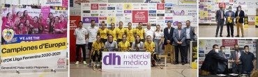 Dh Material Médico patrocinador oficial del Hockey Club Palau, actuales campeonas de la Copa de Europa femenina