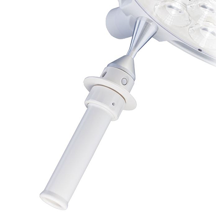 Lámpara de cirugía LED 130 Dental, 65.000lux a 1m, Dr Mach. Anclaje a pared