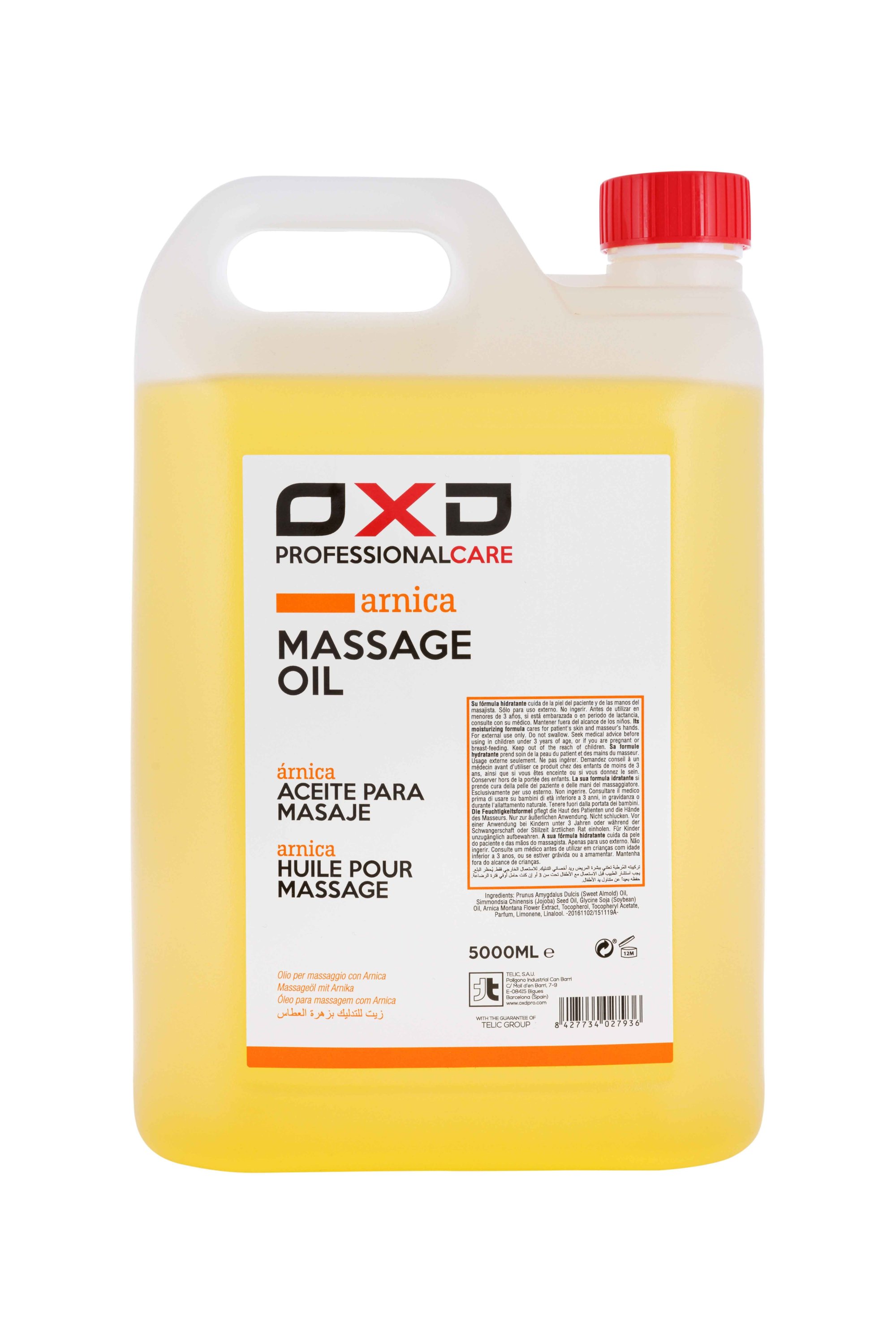 Aceite para masaje con árnica OXD, 5000 ml Aceite para masaje con árnica OXD, 5000 ml