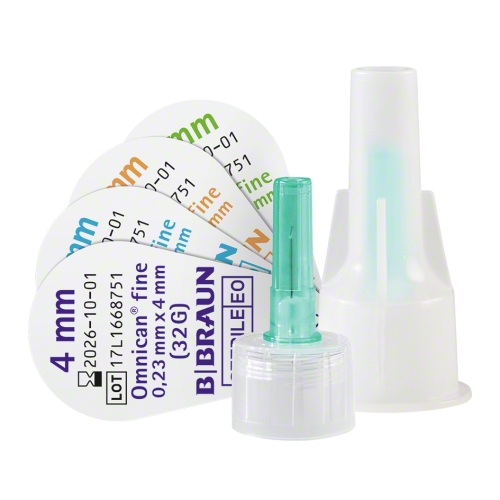 Agujas de pluma para inyección de insulina Omnican Fine 31G x 8mm. Caja de 100 Agujas de pluma para inyección de insulina Omnican Fine 31G x 8mm. Caja de 100