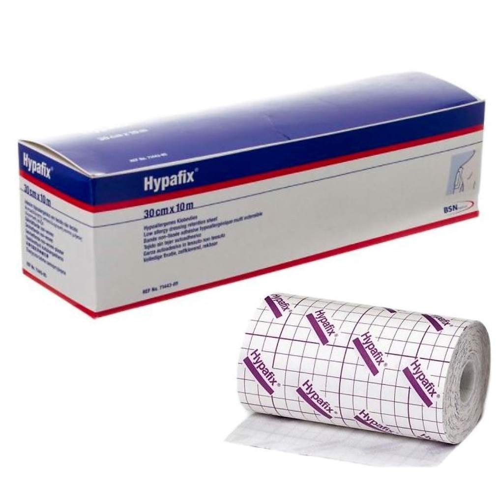 Apósito Hypafix, rollo adhesivo de tejido sin tejer. 30cm x 10m Apósito Hypafix, rollo adhesivo de tejido sin tejer. 30cm x 10m