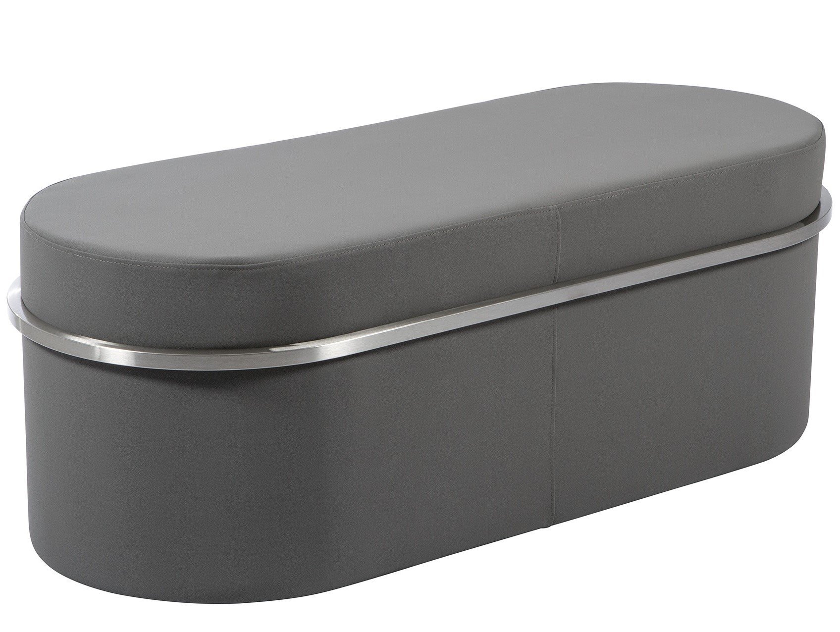 Asiento auxiliar sin respaldo, 120x44x50cm. Color gris Asiento auxiliar sin respaldo, 120x44x50cm. Color gris
