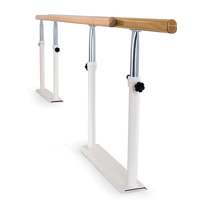 Barras paralelas plegables de 3m con pasamanos de madera
