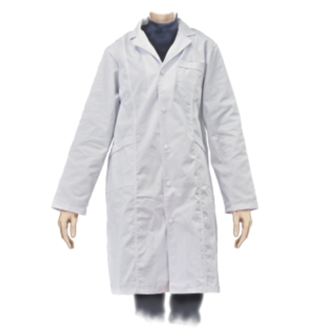 Bata de laboratorio de manga larga para mujer, color blanco. Varias tallas Bata de laboratorio de manga larga para mujer, color blanco. Varias tallas