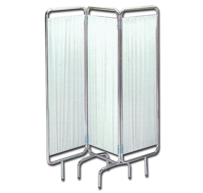 Biombo de 3 alas sin ruedas - con cortinas Biombo de 3 alas sin ruedas - con cortinas