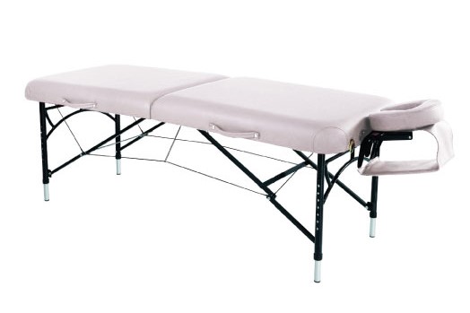 Camilla de masaje plegable de aluminio 215 x 61-82 x 70 cm
