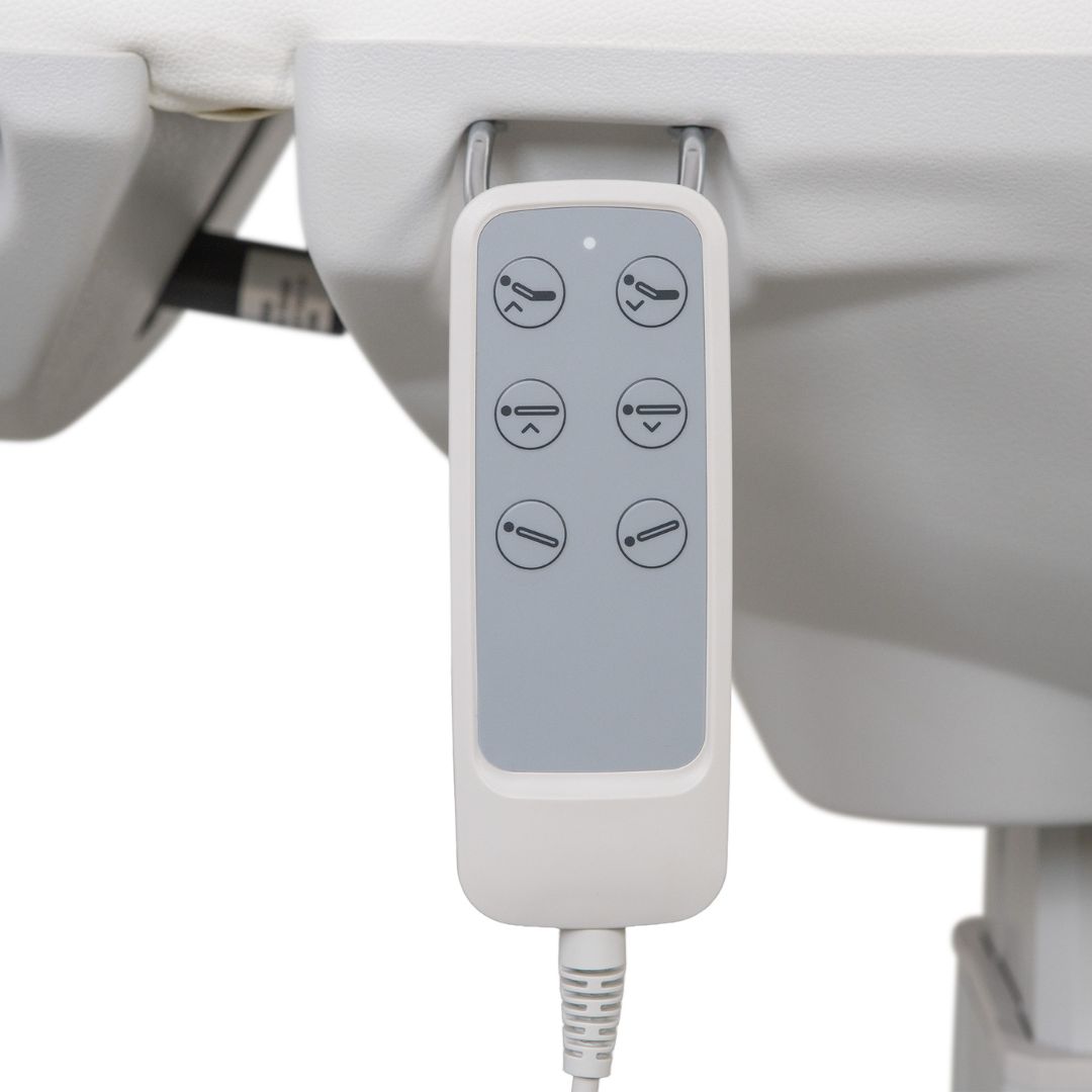 Table de massage électrique haut de gamme minimaliste Vome Smart, 4 moteurs et chauffage. Couleur blanche