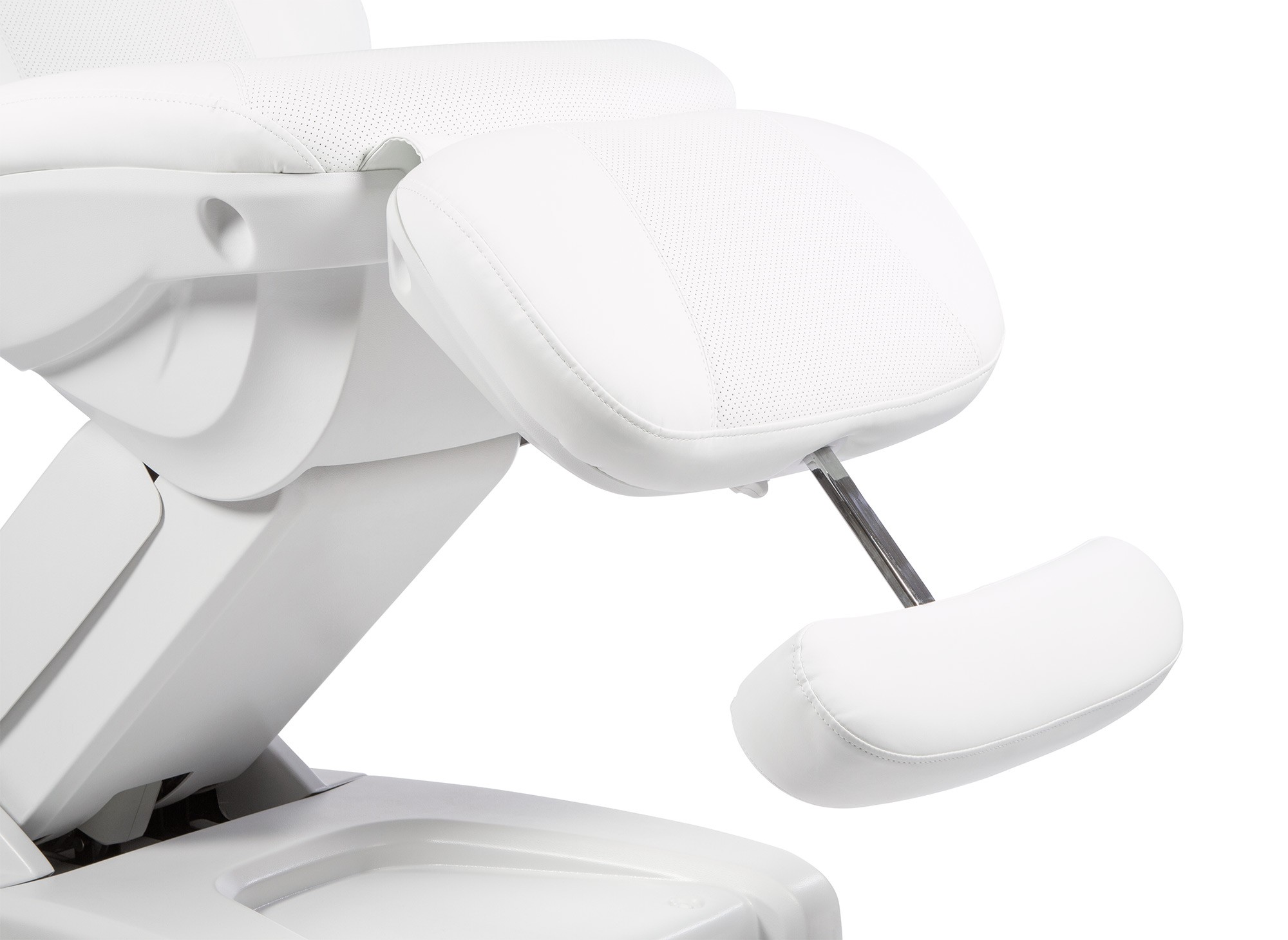 Camilla-sillón eléctrico con 4 motores y calefacción, Girta Next. Color blanco