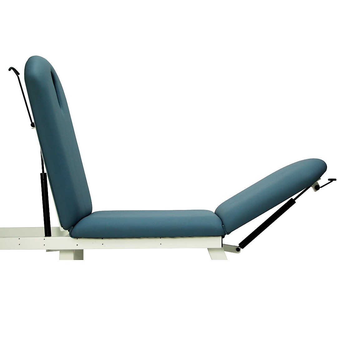 Camilla-sillón hidráulica de 3 cuerpos con estructura reforzada. Varios colores y medidas