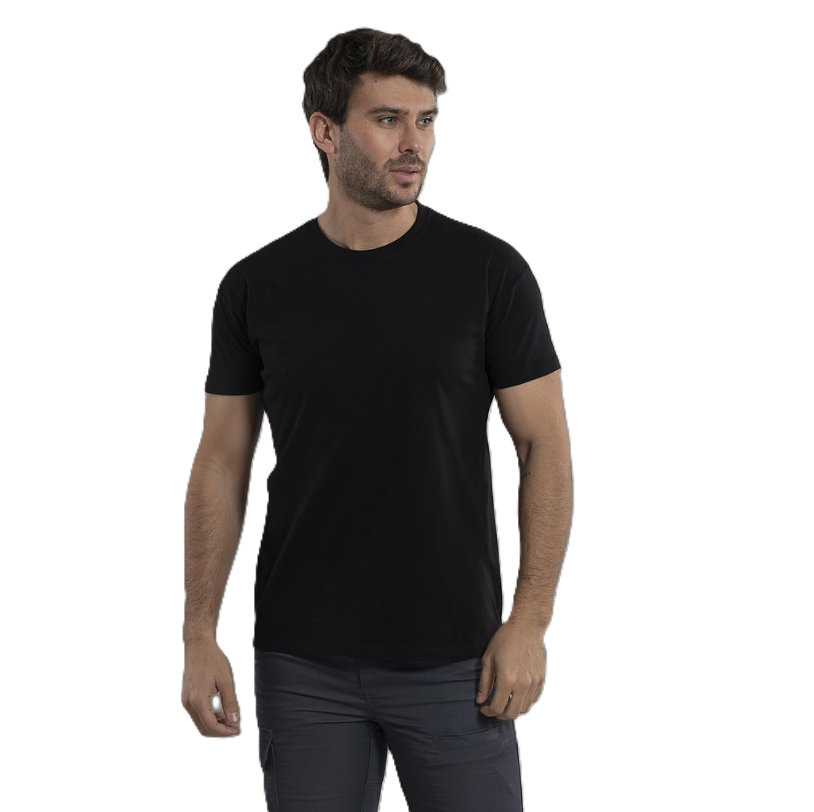 Basic type men's t-shirt. Various sizes and colors.