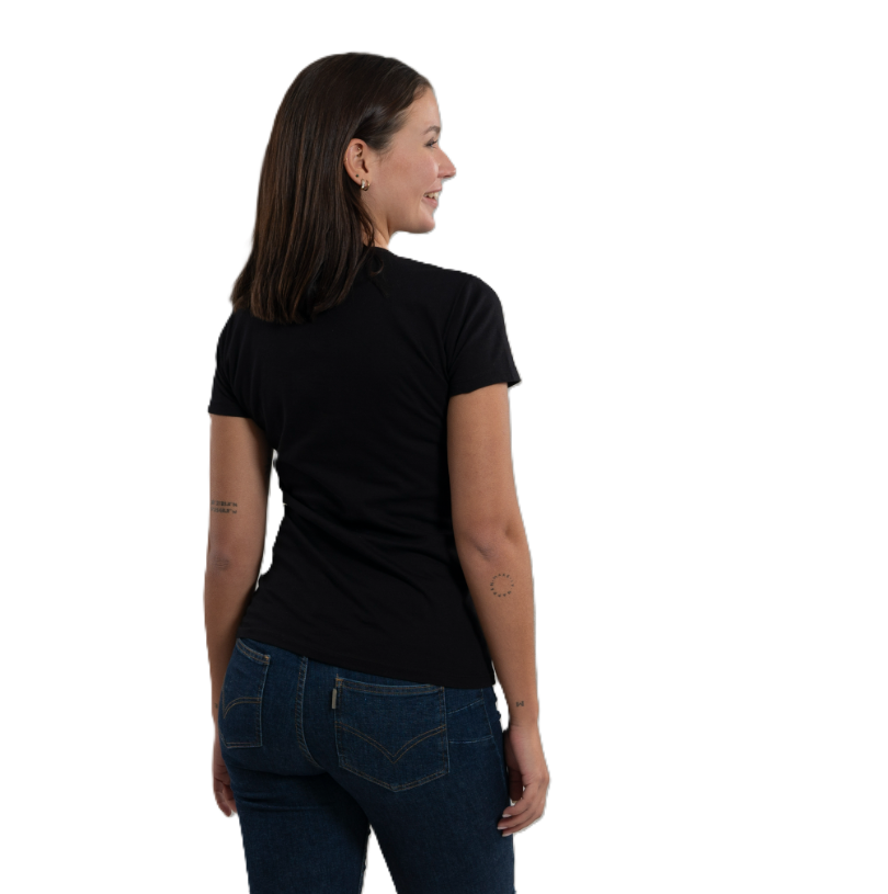 T-shirt pour femme de type basique. Plusieurs tailles et couleurs.