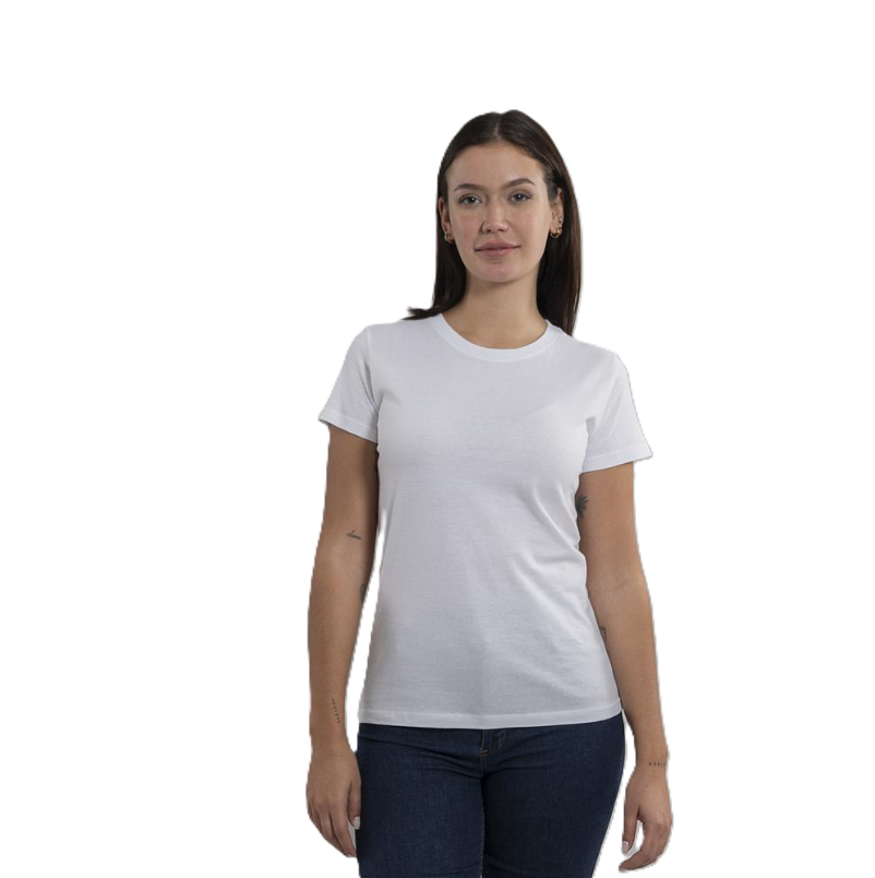 T-shirt pour femme de type basique. Plusieurs tailles et couleurs.