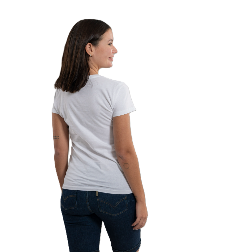 T-shirt pour femme de type basique. Plusieurs tailles et couleurs.