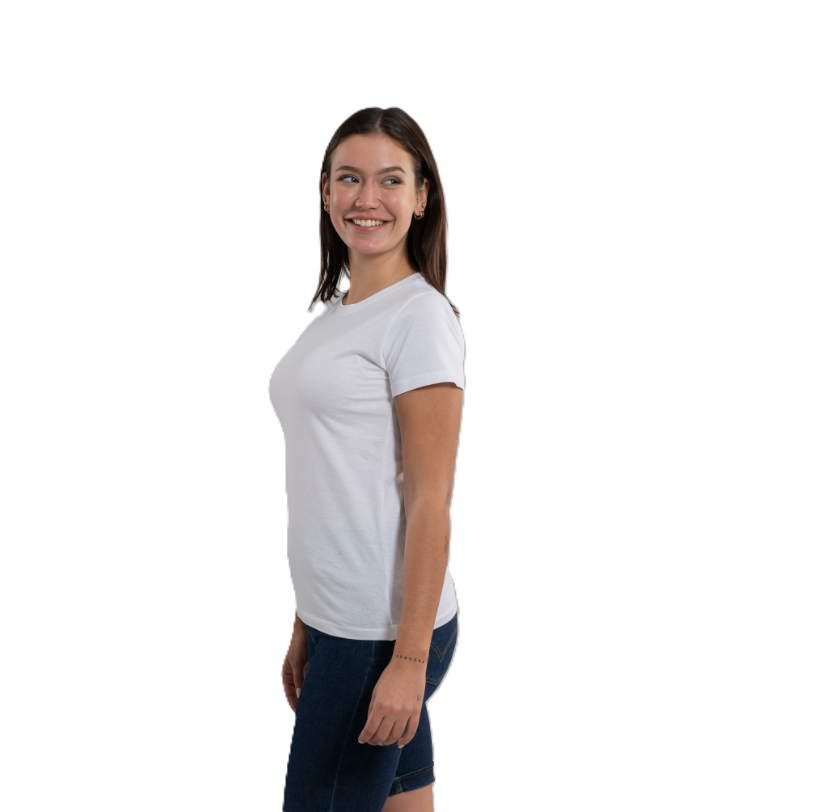 T-shirt pour femme de type basique. Plusieurs tailles et couleurs.