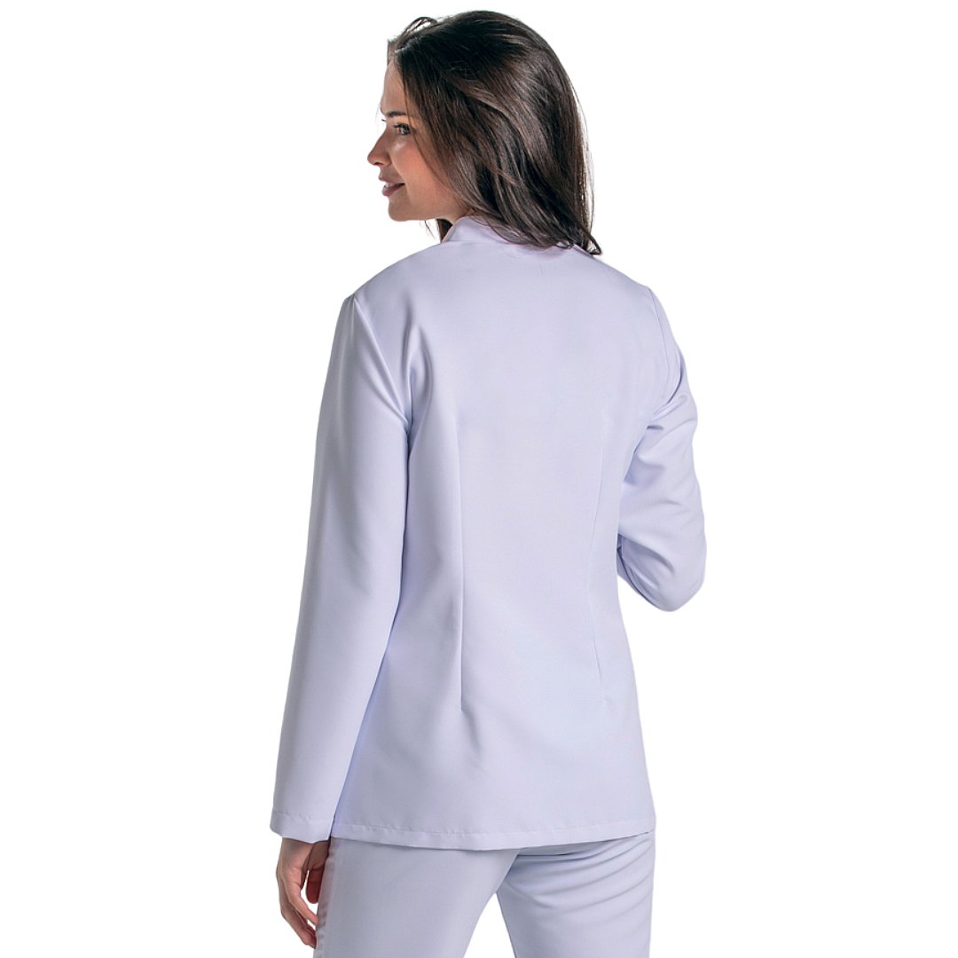 Veste croisée à manches longues pour femme avec agrafes, 2 poches. Plusieurs tailles et couleurs