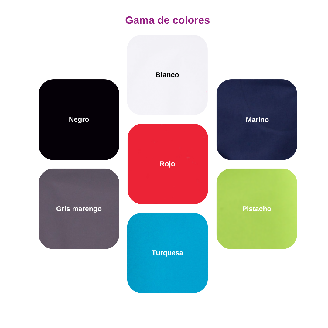 Casaca de cocina de manga corta para hombre, cuello mao. Varias tallas y colores