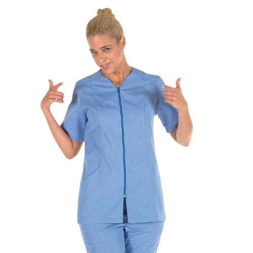Veste à manches courtes pour femme, fermeture éclair. Plusieurs tailles et couleurs