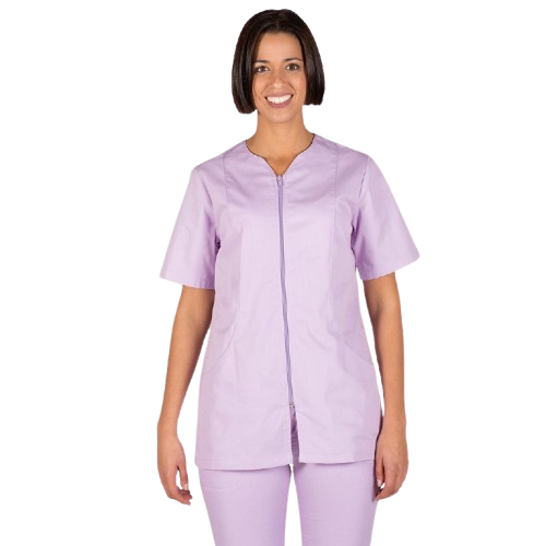 Veste à manches courtes pour femme, fermeture éclair. Plusieurs tailles et couleurs