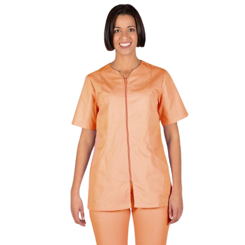 Veste à manches courtes pour femme, fermeture éclair. Plusieurs tailles et couleurs