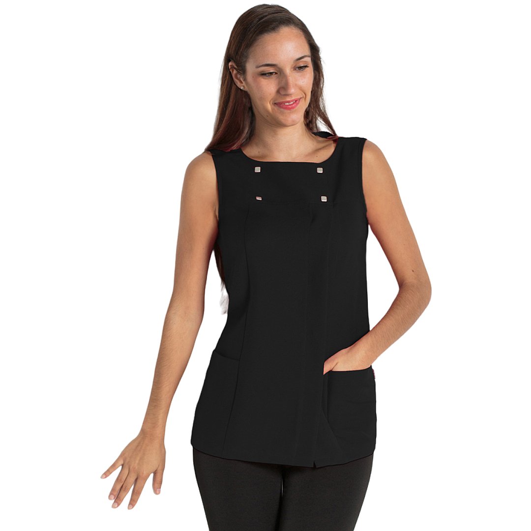 Casaca escote barca. Color negro, talla pequeña Casaca escote barca. Color negro, talla pequeña