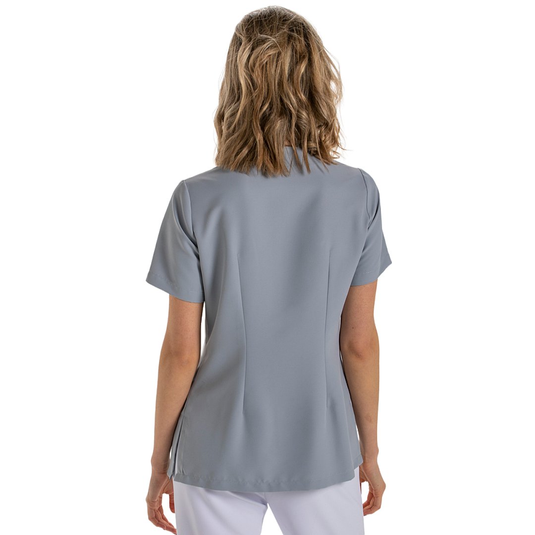 Short sleeve jacket for women with 3 pockets, 100% polyester. Various sizes and colors.