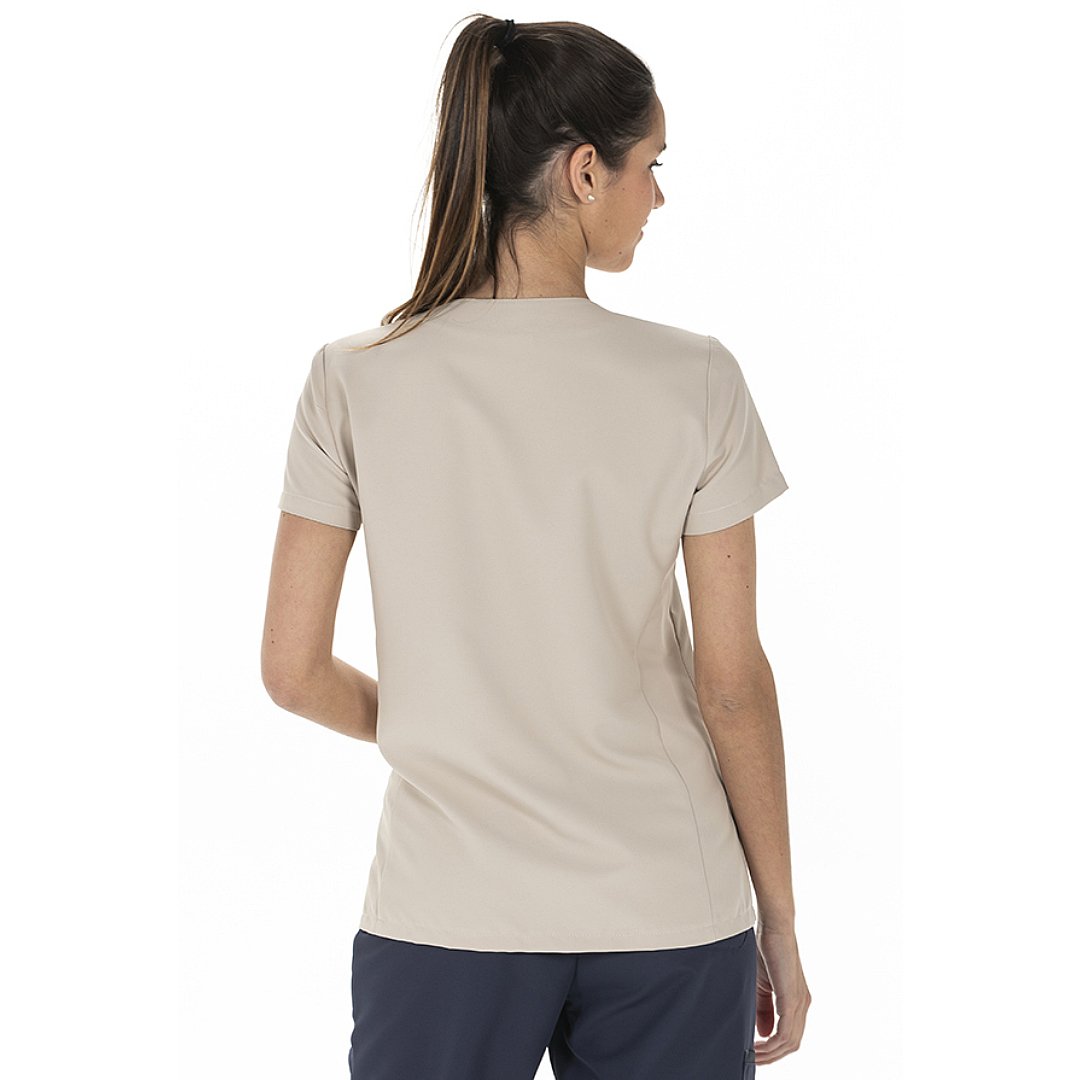 Veste à manches courtes pour femme avec passants, 100% polyester. Plusieurs tailles et couleurs