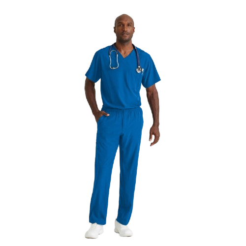 Casaca sanitaria de manga corta Barco Structure para hombre, color azul. Varias tallas Casaca sanitaria de manga corta Barco Structure para hombre, color azul. Varias tallas