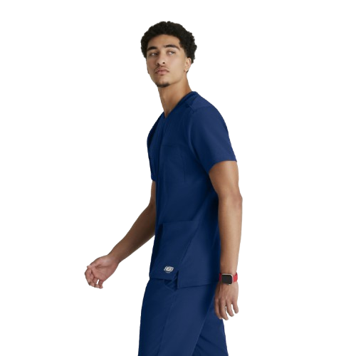 Casaca sanitaria de manga corta Barco Thesis para hombre, color azul marino. Varias tallas Casaca sanitaria de manga corta Barco Thesis para hombre, color azul marino. Varias tallas