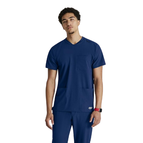 Casaca sanitaria de manga corta Barco Thesis para hombre, color azul marino. Varias tallas Casaca sanitaria de manga corta Barco Thesis para hombre, color azul marino. Varias tallas