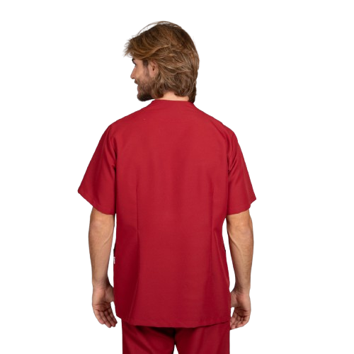 Casaca sanitaria de manga corta para hombre, cierre cruzado. Varias tallas y colores Casaca sanitaria de manga corta para hombre, cierre cruzado. Varias tallas y colores