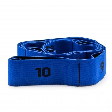 Cinta elástica de tela de resistencia fuerte 15kg con 10 agarradores (azul) Cinta elástica de tela de resistencia fuerte 15kg con 10 agarradores (azul)