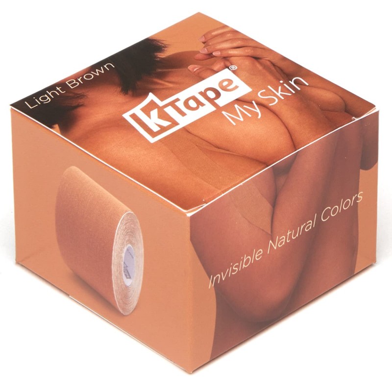 Cinta kinesiológica K-Tape® My Skin, 50 mm x 5 m. Color marrón claro Cinta kinesiológica K-Tape® My Skin, 50 mm x 5 m. Color marrón claro