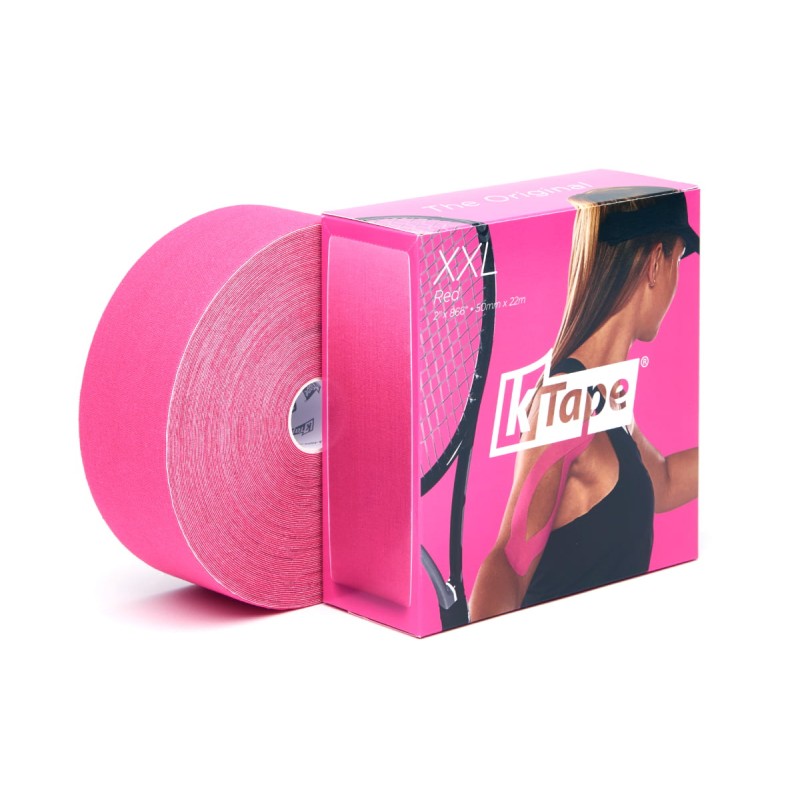 Cinta kinesiológica K-Tape® XXL, 50 mm x 22 m. Color rojo Cinta kinesiológica K-Tape® XXL, 50 mm x 22 m. Color rojo
