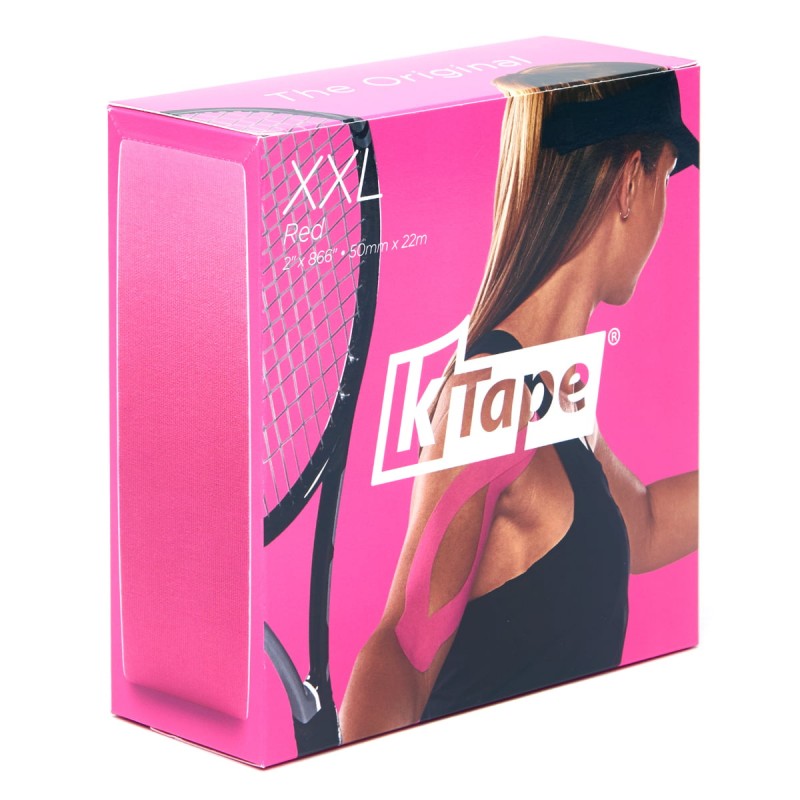 Cinta kinesiológica K-Tape® XXL, 50 mm x 22 m. Color rojo Cinta kinesiológica K-Tape® XXL, 50 mm x 22 m. Color rojo