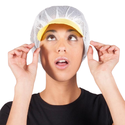 Cofia unisex de rejilla blanca, talla única. Varios colores de visera. Caja de 10 unidades Cofia unisex de rejilla blanca, talla única. Varios colores de visera. Caja de 10 unidades