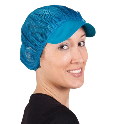 Cofia unisex de rejilla con visera, talla única. Varios colores. Caja de 10 unidades Cofia unisex de rejilla con visera, talla única. Varios colores. Caja de 10 unidades