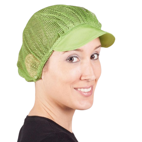 Cofia unisex de rejilla con visera, talla única. Varios colores. Caja de 10 unidades Cofia unisex de rejilla con visera, talla única. Varios colores. Caja de 10 unidades