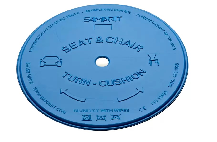 Cojín giratorio para rotación en asiento