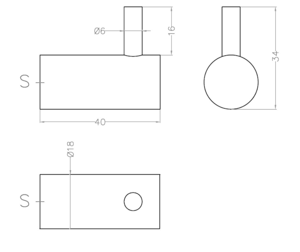Colgador de baño individual de acero inox. con acabado satinado Colgador de baño individual de acero inox. con acabado satinado
