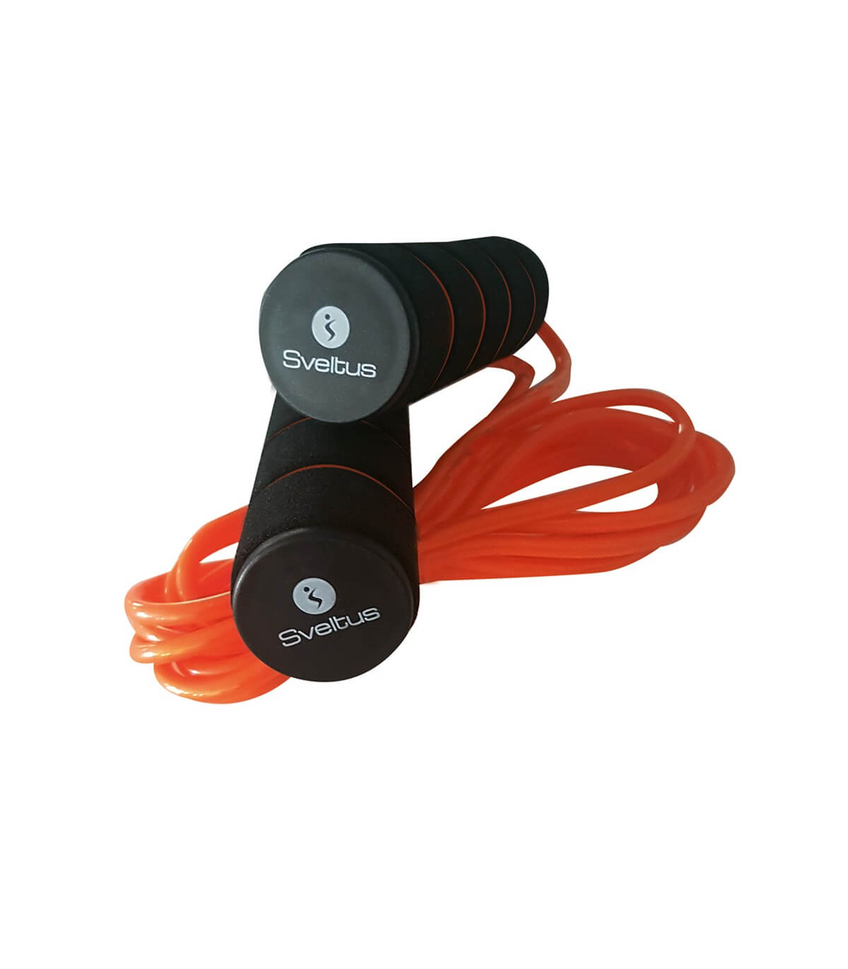 Cuerda para saltar de PVC, 3 metros de longitud, con peso regulable. Color naranja