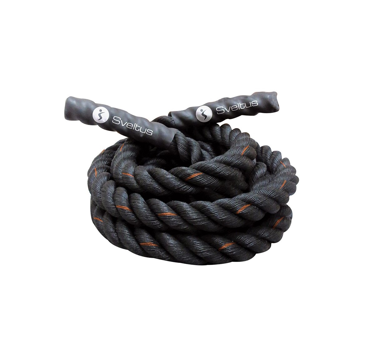 Cuerda para saltar pesada, 3 metros de longitud. Color negro