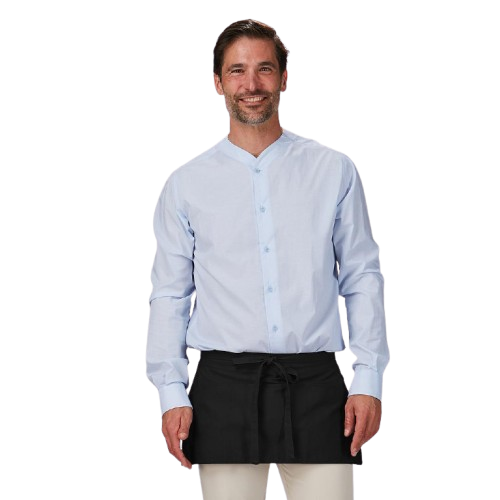 Tablier court en sergé unisexe, taille unique. Plusieurs couleurs.