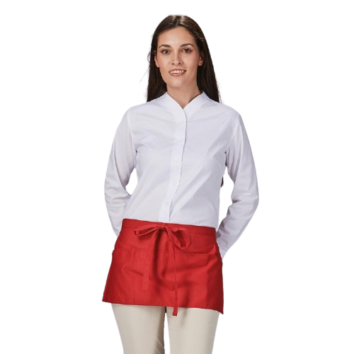 Tablier court en sergé unisexe, taille unique. Plusieurs couleurs.
