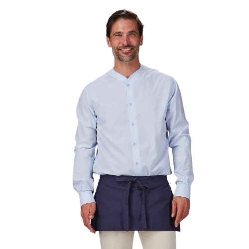 Tablier court en sergé unisexe, taille unique. Plusieurs couleurs.