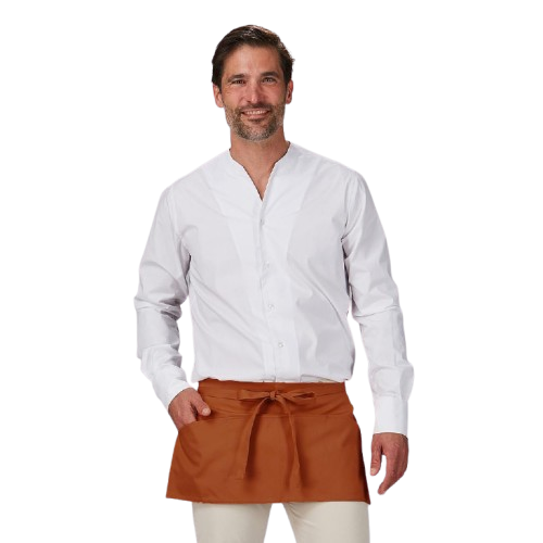 Tablier court en sergé unisexe, taille unique. Plusieurs couleurs.