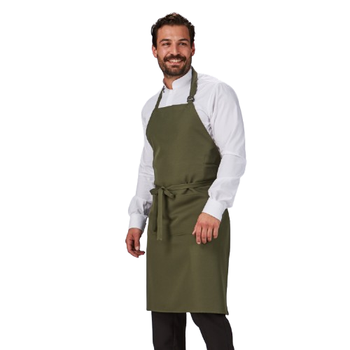Delantal unisex con peto y bolsillo, talla única. Varios colores Delantal unisex con peto y bolsillo, talla única. Varios colores