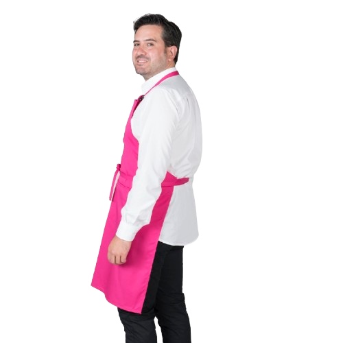 Delantal unisex con peto y bolsillo, talla única. Varios colores Delantal unisex con peto y bolsillo, talla única. Varios colores