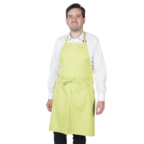 Delantal unisex con peto y bolsillo, talla única. Varios colores Delantal unisex con peto y bolsillo, talla única. Varios colores